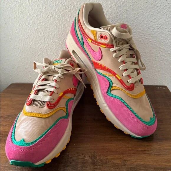 NWB Nike Air Max 1 Familia Sneakers Hemp/Pinksicle Men's US 10/Women's US 11.5 - Picture 2 of 12